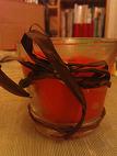 bougie-verrine - coller l'tiquette