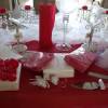 déco rouge et blanche