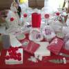 déco rouge et blanche