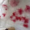 tulle noeud voiture rouge et blanc