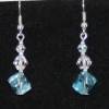 cristal  assorti collier bleu 7,5