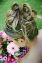 chignon haut mariage